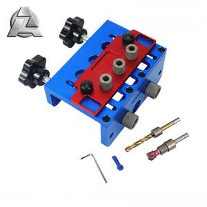 ZJD-BT038K1งานไม้เครื่องมือLocatorเครื่องมือ3 Un 1เจาะรูท่องเที่ยวDowelling Jig Kitสำหรับเฟอร์นิเจอร์Fastเชื่อมต่อ3 In 1