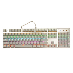 Teclas personalizadas de dos colores, 104 teclas, Teclado mecánico para juegos con cable, juego de retroiluminación LEB, Teclado mecánico para jugadores