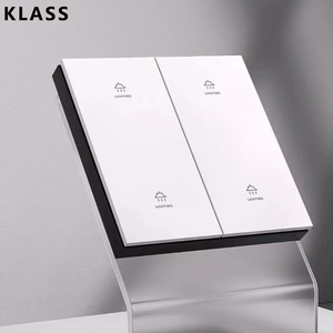 Sistema de Automatización Inteligente KLASS, interruptor de pared de hotel para el hogar inteligente, panel de 8 Botones pulsadores de aluminio cepillado, interruptor inteligente Tuya gris de 10 pulgadas - Product Image 6
