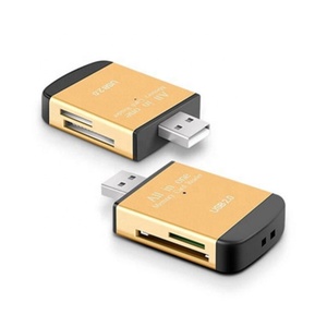 制造商直接销售 4 合 1 多插槽微型读卡器 Usb 2.0 迷你/Sd/Cf/Tf 卡适配器 - Product Image 1