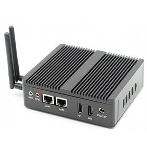 Günstiger NUC Quad Core Lüfter loser Mini-PC Cele Ron N3160 J3160 J1800 J1900 Win10 Dual LAN Mini-ITX-Computer 2 RS232 COM Kleiner PC - Product Image 1