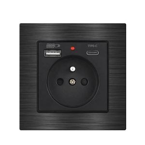 Enchufe USB y toma de pared de módulo eléctrico de potencia de interfaz de carga múltiple tipo C con puertos USB - Product Image 1