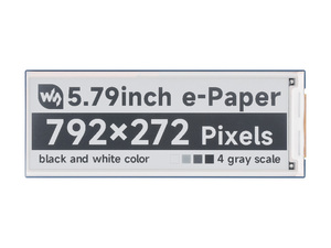 Waveshare 5.79 นิ้ว E-Paper (B) จอแสดงผลดิบ, จอแสดงผล E-ink, 792x272, สีแดง/ดํา/ขาว, SPI สําหรับ Raspberry Pi/Jetson Nano - Product Image 3