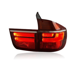 เหมาะสำหรับ BMW 07-13 X5ไฟท้ายรถยนต์ดัดแปลง E70ใหม่ไฟขับขี่ LED ไฟเบรกสีดำรมควัน - Product Image 1