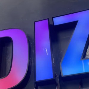 Wholesale Customizable RGB Programmable LED Logo 3D Letter Printer External Logo Electronic Signs Manufacturer - Product Image 5
