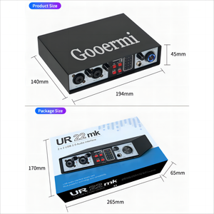 Tarjeta de sonido de Audio USB de escritorio profesional UR22 interfaz de Audio de 36bit 384kHz para transmisión de grabación - Product Image 5