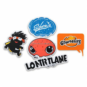 Werbe Cartoon Graffiti Vinyl PVC Druck Aufkleber Eigene Geschäfts marke Die Cut PVC Vinyl Custom Aufkleber