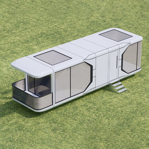 Thép kính sang trọng hiện đại prefab nhà thuận tiện không gian viên nang cabin thân thiện với môi trường di động Homestay du lịch prefab khách sạn - Product Image 2