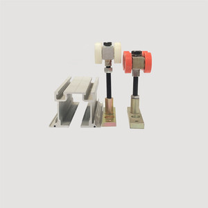 可移动隔墙轨道系统尼龙滚轮铝滑轨滑动滚轮门 - Product Image 4