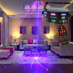 WUZSTAR özelleştirilmiş Led lazerler projektör UV etkisi sahne işık uzaktan kumanda ses ile aktif açık kapalı olay parti için - Product Image 1