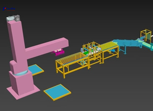 Automatic 25kg Single Column Robot Palletizer for Cement Bag <strong>Cardboard</strong> Box Chemical <strong>Stacker</strong> for Fertilizer Production Line - Product Image 3