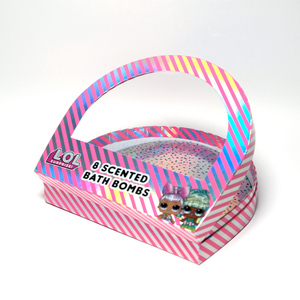 定制标志彩色纸板盒折叠半圆包装盒儿童礼品礼盒 - Product Image 5
