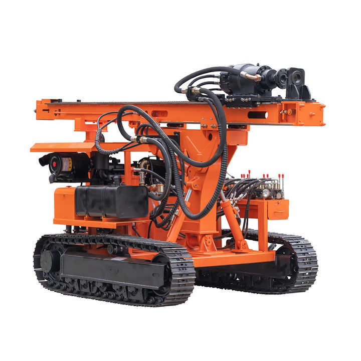 Solar Piling Machine PV Ramming Machine Solar Pile Driver and Air Compressor for Hard Rock Drilling