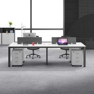 Open Staff Coworking Spaces Office Table Modular 4 6 Seater People <strong>Desk</strong> Multiperson Office Workstation - Product Image 3
