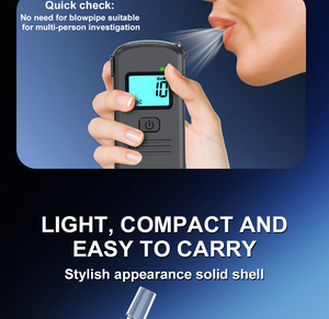 Bán Buôn Xách Tay Hơi Thở Rượu Tester Màn Hình Rượu Breathalyzer Cảm Biến Meter Rượu Checker Meter - Product Image 2