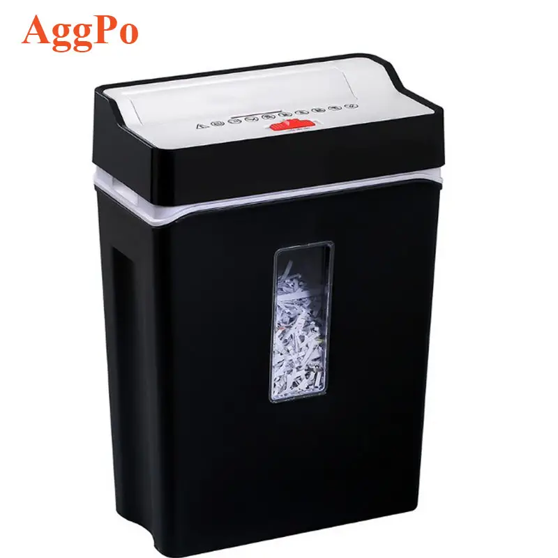 8-Sheet Capacity Cross-Cut Paper und Credit Card Shredder High-Security Micro-Cut Shredder 15L Basket mit Transparent Window