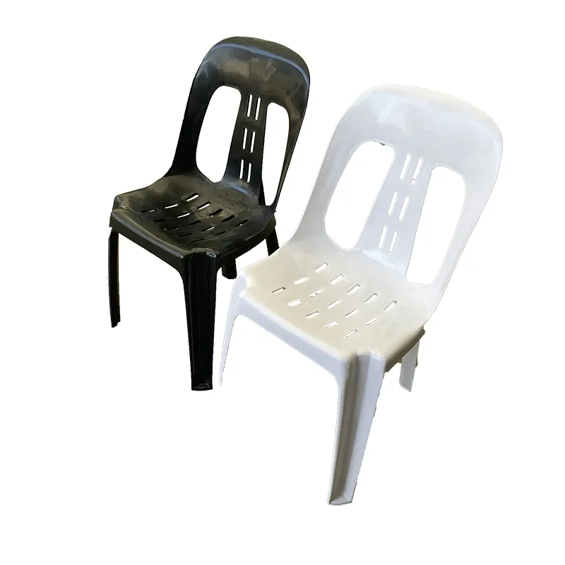 High Quality Outdoor White and Black Plastic Chair Folding Picnic Garden Chairs