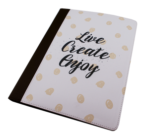 Prensa en caliente Impresión personalizada Tamaño A4 Lienzo en blanco Carpeta de archivos Carpeta de anillas para documentos Padfolio Sublimación Cuaderno Bloc de notas Portafolio - Product Image 6