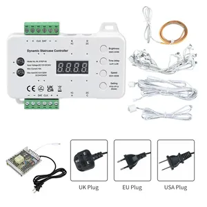 Juego de controlador de iluminación de escalera LED STEP-05 con sensor de movimiento PIR de 2 piezas y controlador de múltiples funciones para escalera - Product Image 2