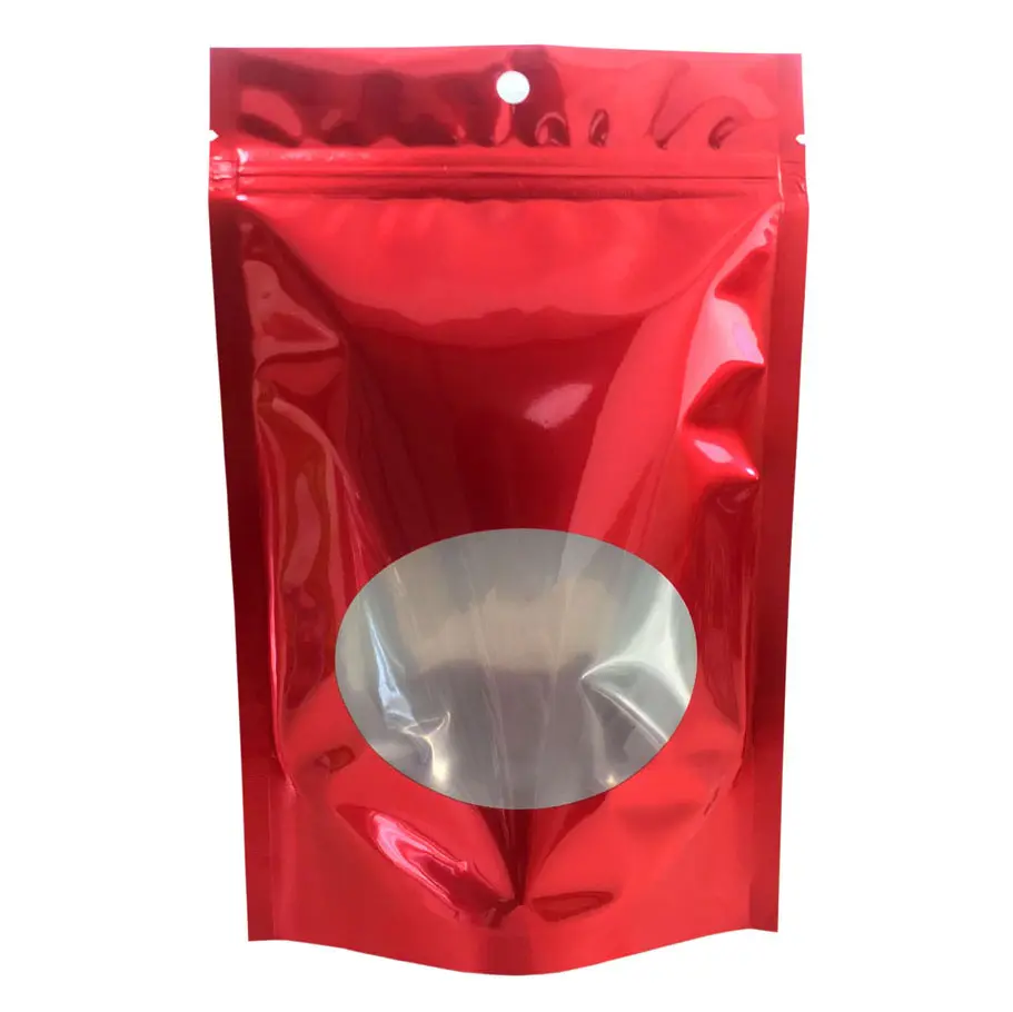 stand up bag with zipper food safe standing resealable bags Alu mylar bags for shopping with logo packaging doy pack bottom