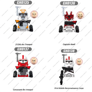 XINH SW Personajes de la película Clone Trooper ARC Commander Space Wars Mini Figuras DE ACCIÓN Bloques de construcción Juguete para niños