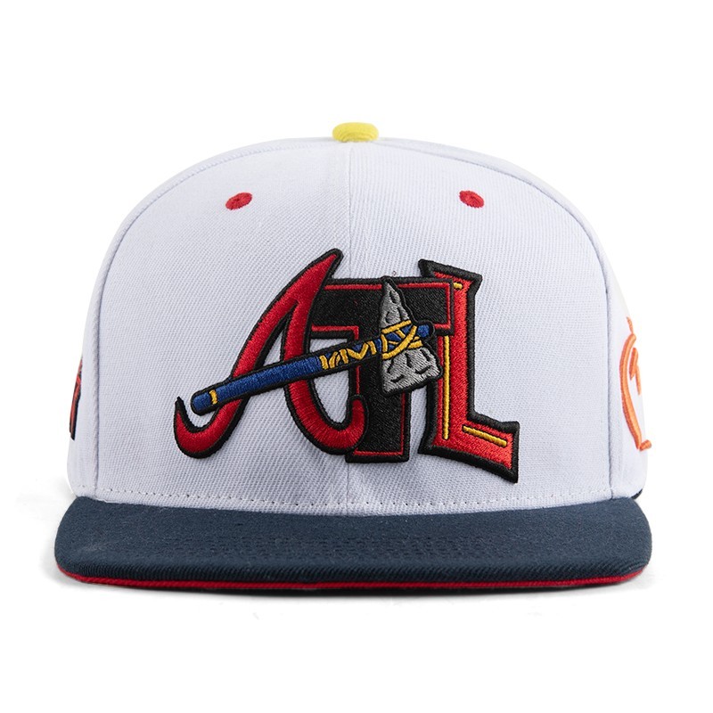 White-Blue brim