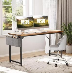 Wooden Office <strong>Table</strong> With 3-tiers Storage Shelves <strong>Computer</strong> Pc Laptop Desk Study <strong>Table</strong> Workstation With <strong>Three</strong> Drawers - Product Image 1