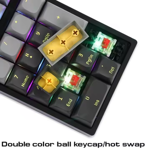 Teclado mecánico numérico con cable 21 teclas Intercambio en caliente Interruptor azul/rojo Teclados para juegos RGB para juegos - Product Image 6