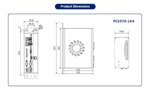 Automatización industrial Montaje en pared Modular Caja integrada PC IOT Edge Box Computadoras Ethercat IO Modult Controlador CNC