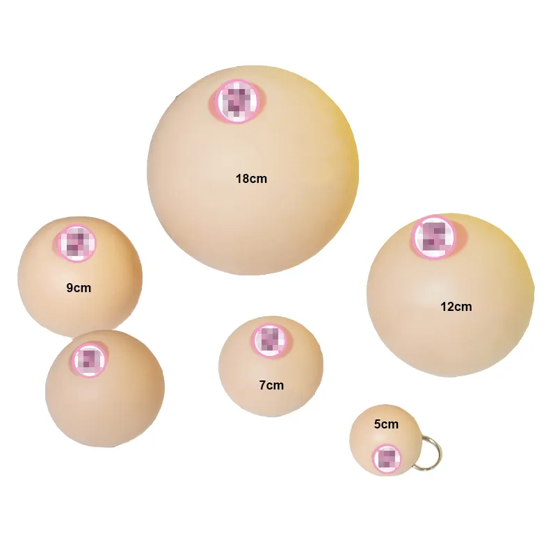 Neue 7cm Brüste aus weichem Gummi Anti Stress Fake Breast Model Squished Toy Lustiges Mini Breast Ball Squeeze Tricky Spielzeug