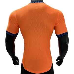 Marsilya kulübü takımları için turuncu özel isim tasarım futbol forması 24-25 fransa konuk oyuncu versiyonu toptan futbol yıkanmış - Product Image 1