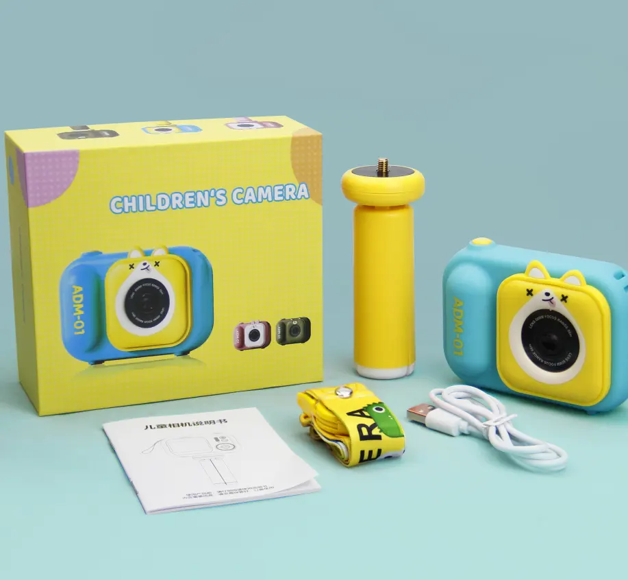 Amazon mainan video kartun anak-anak 20mp ganda layar ips 2.0 inci 1080 kamera digital isi ulang kreatif mini instan untuk anak-anak
