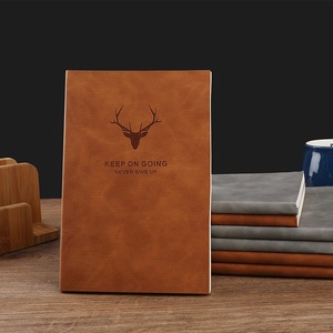 Cuaderno de tapa dura de cuero B5 antiguo de lujo, Bloc de notas de copia de lado suave A5 para estudiantes de negocios simples para reuniones de trabajo, uso de oficina - Product Image 6