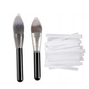 Protezione per pennelli per trucco, protezioni per pennelli in maglia elastica per pennello per trucco, rete in plastica per proteggere il pennello per trucco - Product Image 1