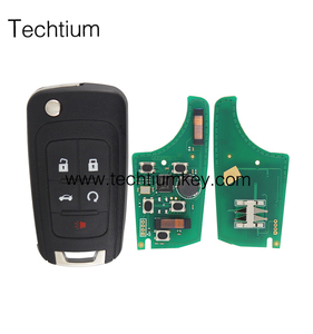 シボレー5ボタンリモートキー315mhz ID46チップキーレスエントリー & キーレスゴーフォブAveo Cruze Uncutブレード用 - Product Image 2