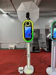 Cabina fotografica a specchio magico 15.6インチミラーフォトブース、カメラとプリンター付き楕円形ミラーフォトブース - Product Image 5