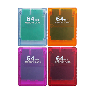Yepyeni şeffaf 8MB/16MB/32MB/64MB hafıza kartı PS2 oyun konsolu hafıza kartı için Play station 2 için - Product Image 6