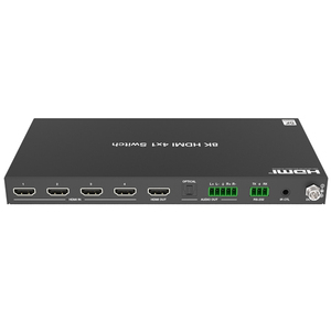 8K 60HZ HDMI Switch 4 en 1 Salida con 7.1CH Audio Extractor y ARC HDMI Sound Extractor para sistema de cine en casa