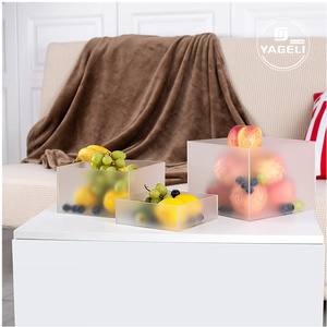 China Lieferant Großhandel Custom Frosted White Acryl würfel <span class=keywords><strong>Display</strong></span> Nesting Riser mit hohlen Böden - Product Image 3