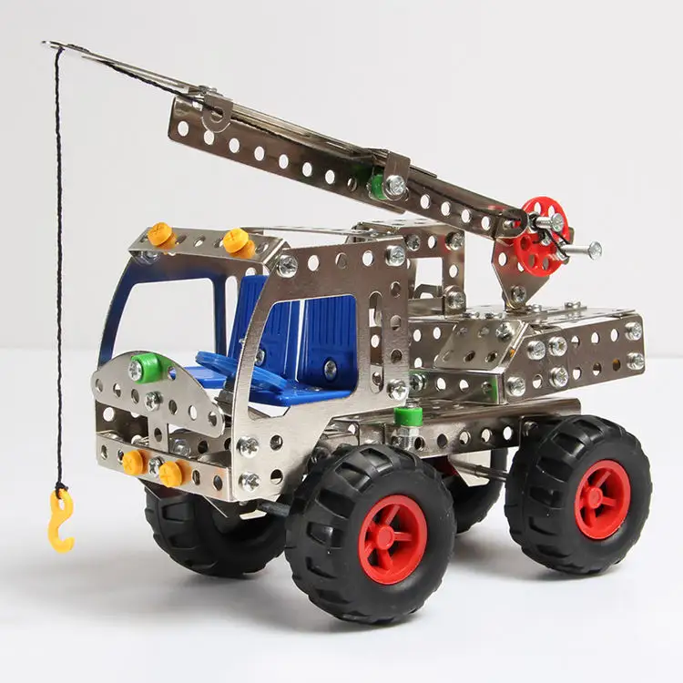 Kinderen Diy Engineering Educatief Speelgoed 243Pcs Metalen Bouwstenen Speelgoed