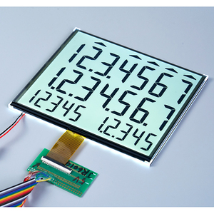 Cina fabbrica Custom 7 segmento COG Display LCD STN FSTN positivo transflettivo ST7037 chip Mono pannello LCD personalizzati - Product Image 2