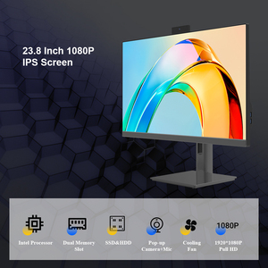 Unidad de sistema de alto brillo computadora pantalla ancha Core i7 12th todo en una computadora de escritorio para juegos de PC