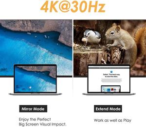 CableCreation Portatile di Tipo C a HDMI Femmina del Convertitore Dell'adattatore USB C a HDMI Adattatore 4K - Product Image 3