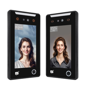 Pantalla táctil de 7 pulgadas TCP/IP Wifi USB Código QR Reconocimiento facial dinámico Sistema de control de acceso Huella digital SDK API Cloud intergate - Product Image 1