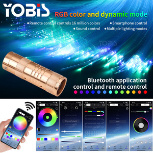 Yobis ชุดไฟติดเพดานรูปดาวสำหรับรถยนต์ไฟ LED แบบบลูทูธ RGB ไฟ LED ใยแก้วนำแสงรีโมทคอนโทรลสายออปติกโหมดเพลงไฟภายใน - Product Image 6