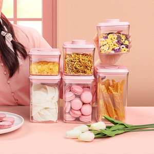 热销产品食品罐厨房物品储物盒和垃圾箱密闭家庭组织物品容器储物罐套装