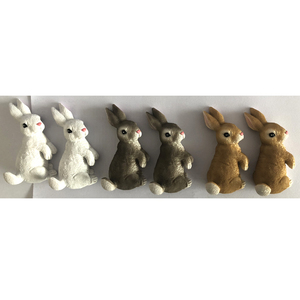 批发树脂动物雕像兔猫狗迷你雕像 - Product Image 3