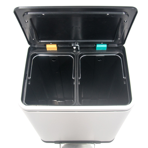 Otel sokak yumuşak kapanış 30L 7.9 gal iki çöp sınıflandırma atık sıralama çöp kutusu - Product Image 5