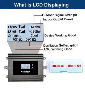 Thông minh LCD điện thoại di động tín hiệu Booster 5G/<span class=keywords><strong>GSM</strong></span> Repeater 3G 4G 1800MHz 2100MHz băng tần kép EGSM khuếch đại với ứng dụng quản lý - Product Image 4