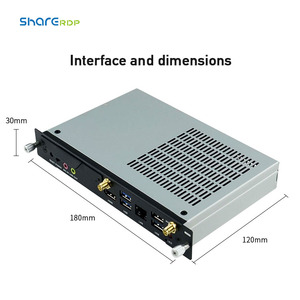 ShareRDP Custom Intel Core I3 I5 I7 10th 11th Gen CPU VGA <strong>RS232</strong> OPS Module Motherboard Machine Fanless Industrial Mini PC Price - Product Image 3